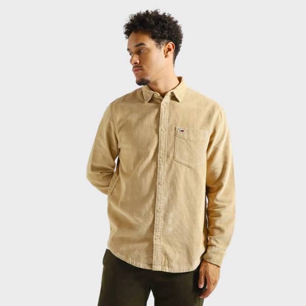 TOMMY JEANS MENS RELAXED CORDUROY SHIRT