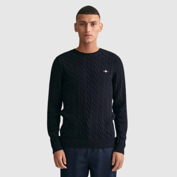 GANT COTTON CABLE C-NECK