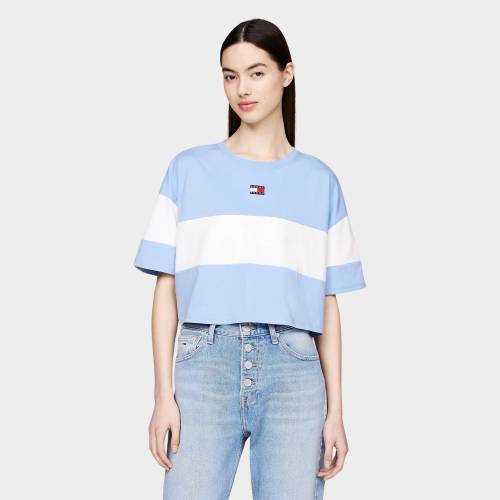 TOMMY JEANS WOMENS CBLK BADGE TEE