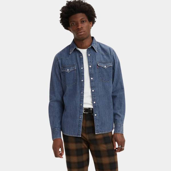 LEVIS BARSTOW WESTERN STANDARD MED INDIGO - FLAT FINISH