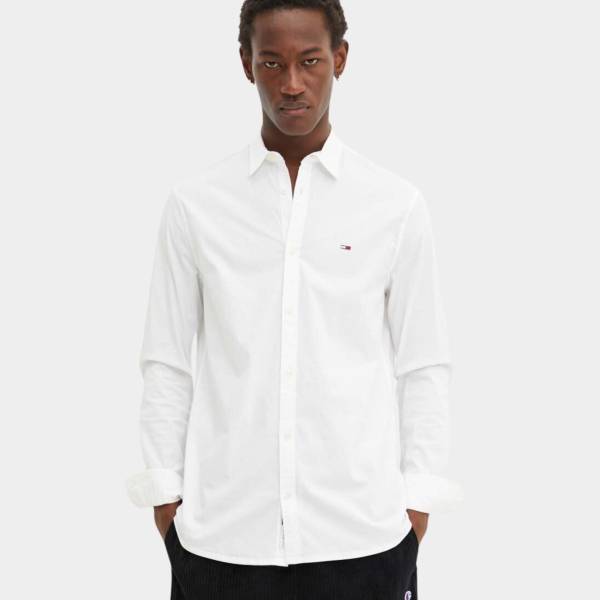 TOMMY JEANS MENS REGULAR ENTRY POPLIN SHIRT