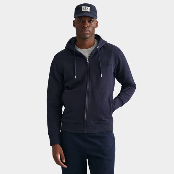 GANT REGURAL TONAL SHIELD FULL ZIP HOODIE