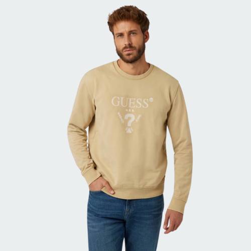 GUESS  TREATED TRIANGLE SWEATSHIRT