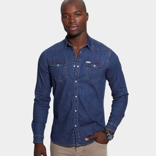 GUESS  AMSTERDAM L/S DENIM SHIRT