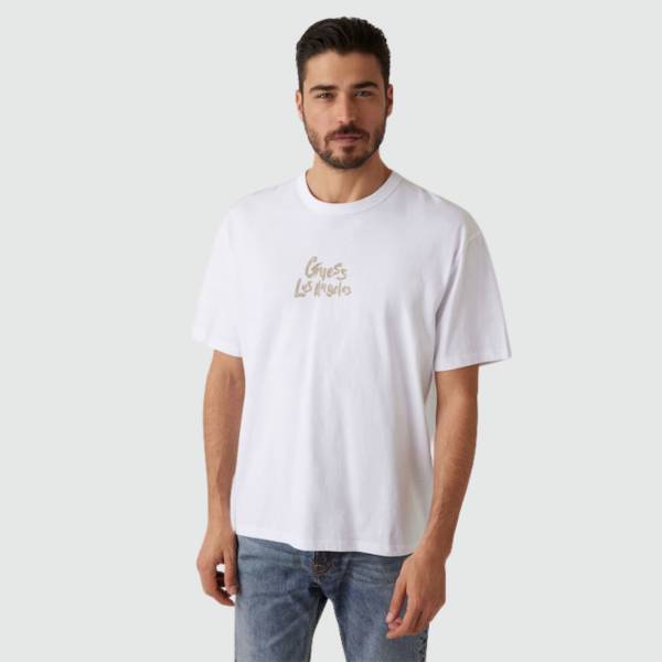 GUESS PATCH AT BACK T SHIRT