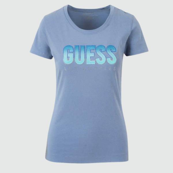 GUESS GLITTER DEGRADE LOGO TSHIRT