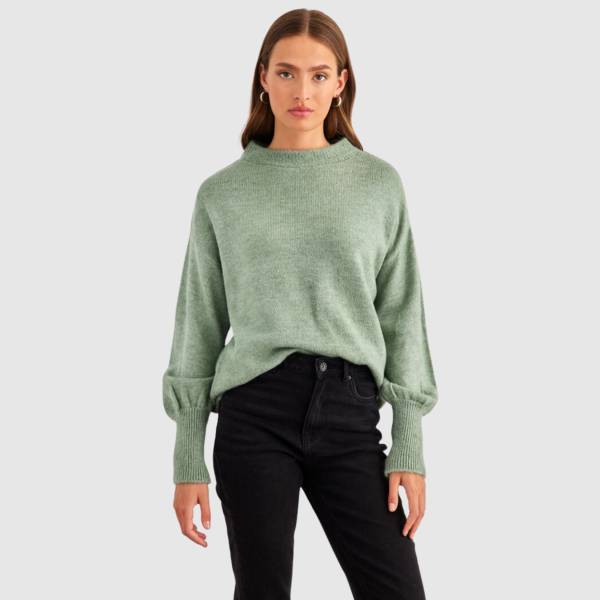 ONLY JADA LS BALLON O-NECK BF KNIT