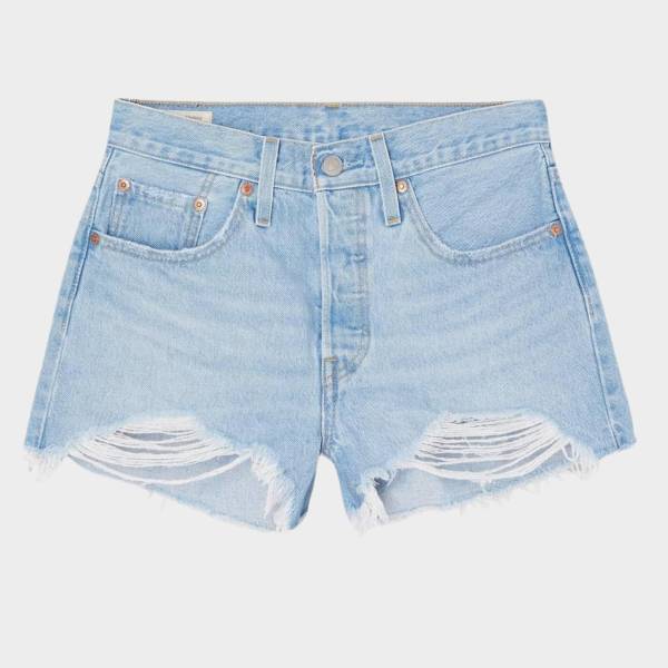 LEVI'S 501® ORIGINAL SHORT LIGHT INDIGO - WORN IN