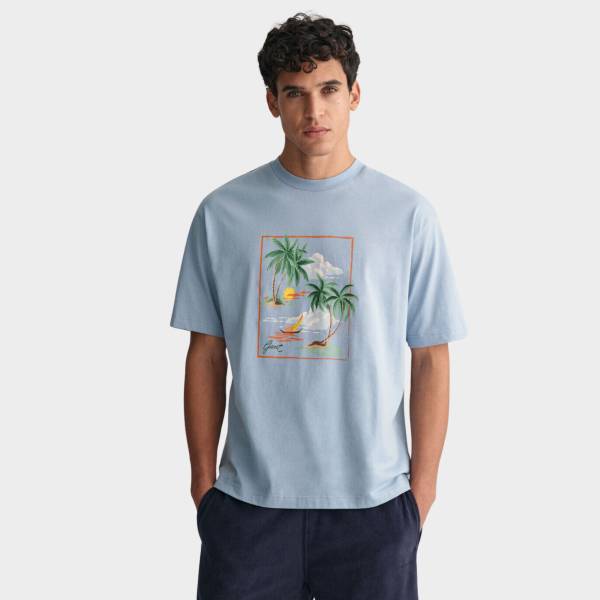 GANT HAWAII PRINTED GRAPHIC SS T-SHIRT